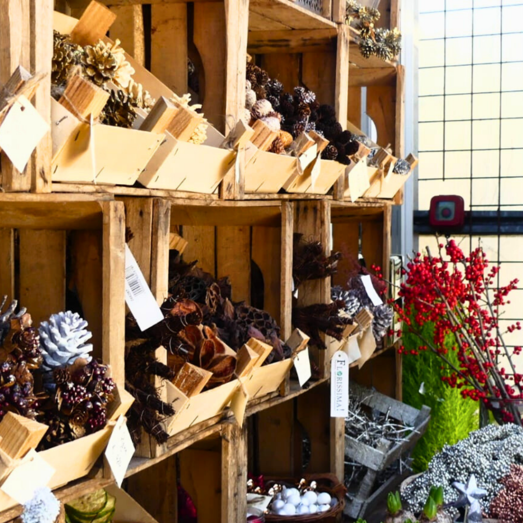 Decorazioni per le feste presso il Vivaio Gardin Piante tra Padova e Treviso